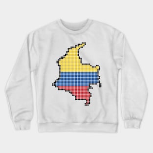 Colombia in Blocks 8-bit Crewneck Sweatshirt